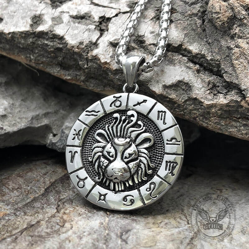 Leo Stainless Steel Pendant 02 | Gthic.com