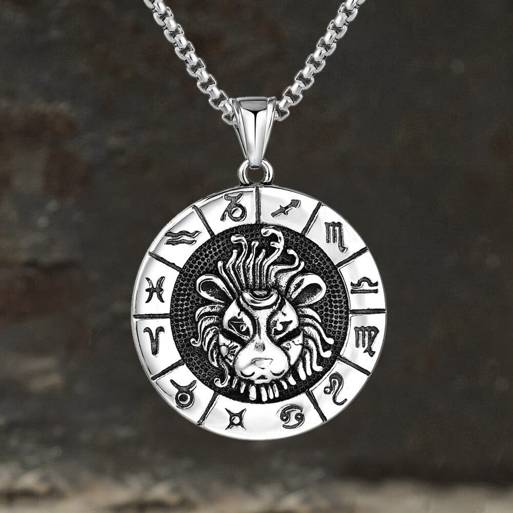 Leo Stainless Steel Pendant 01 | Gthic.com