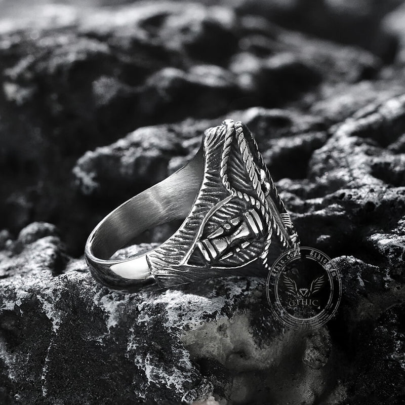 Lighthouse Hourglass Stainless Steel Marine Ring 05 | Gthic.com