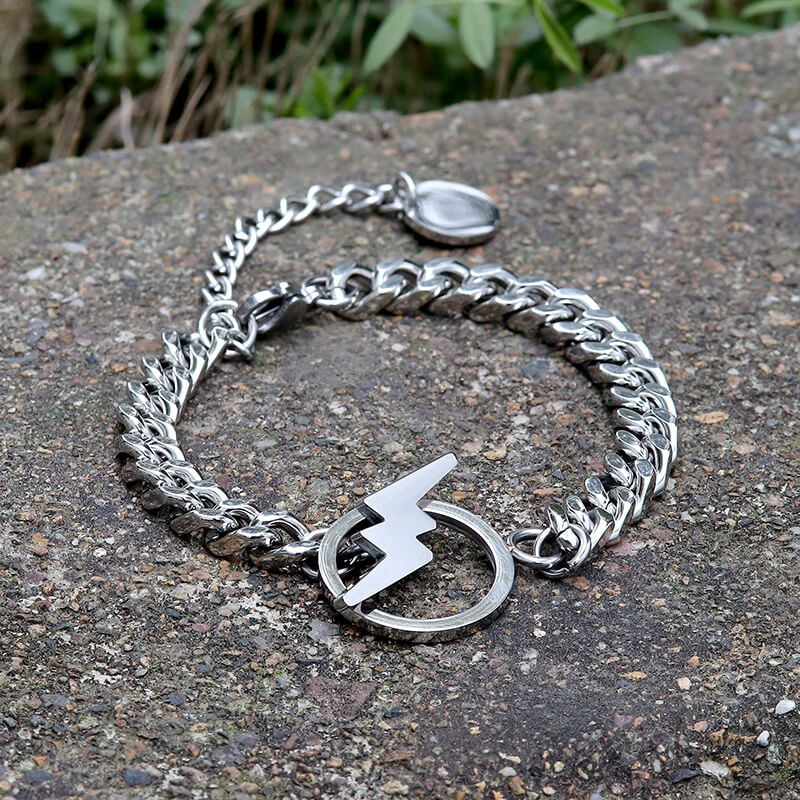 Lightning OT Stainless Steel Bracelet | Gthic.com