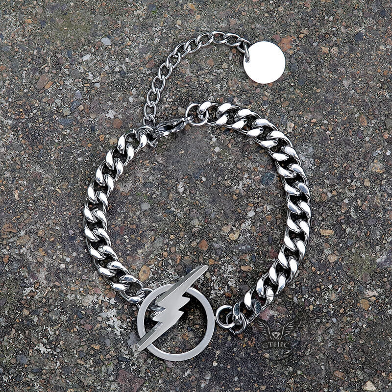 Lightning OT Stainless Steel Bracelet | Gthic.com