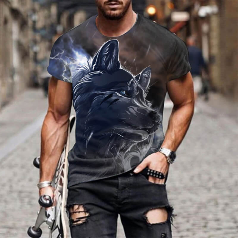 Lone Wolf Polyester T-shirt | Gthic.com
