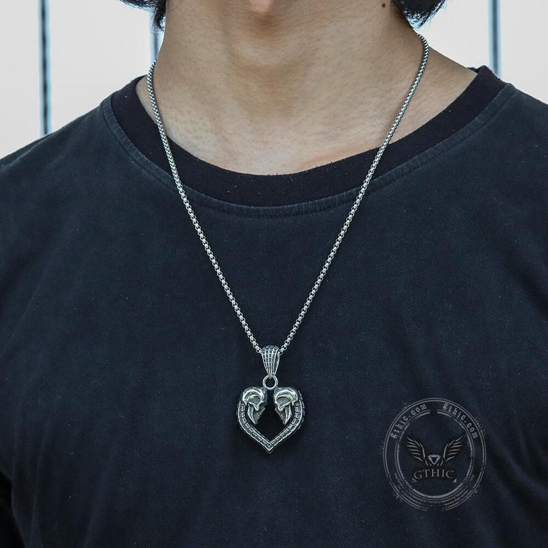 Silver Heart Angel Wing Pendant Black Tattoo Choker Necklace