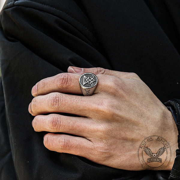Lucifer Nephilim Seal Stainless Steel Ring