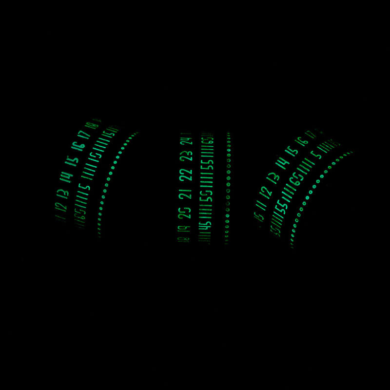 Luminous Arabic Numerals Stainless Steel Spinner Ring | Gthic.com