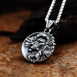Majestic Lion Head Stainless Steel Pendant 04 | Gthic.com