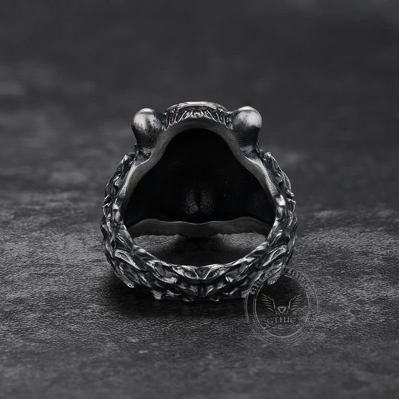Majestic Tiger Head Sterling Silver Ring