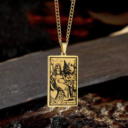Major Arcana Tarot Stainless Steel Necklace
