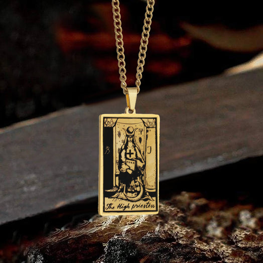 Major Arcana Tarot Stainless Steel Necklace