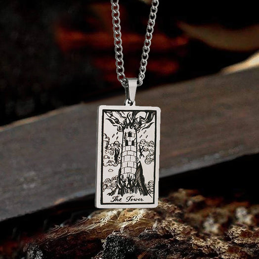 Major Arcana Tarot Stainless Steel Necklace