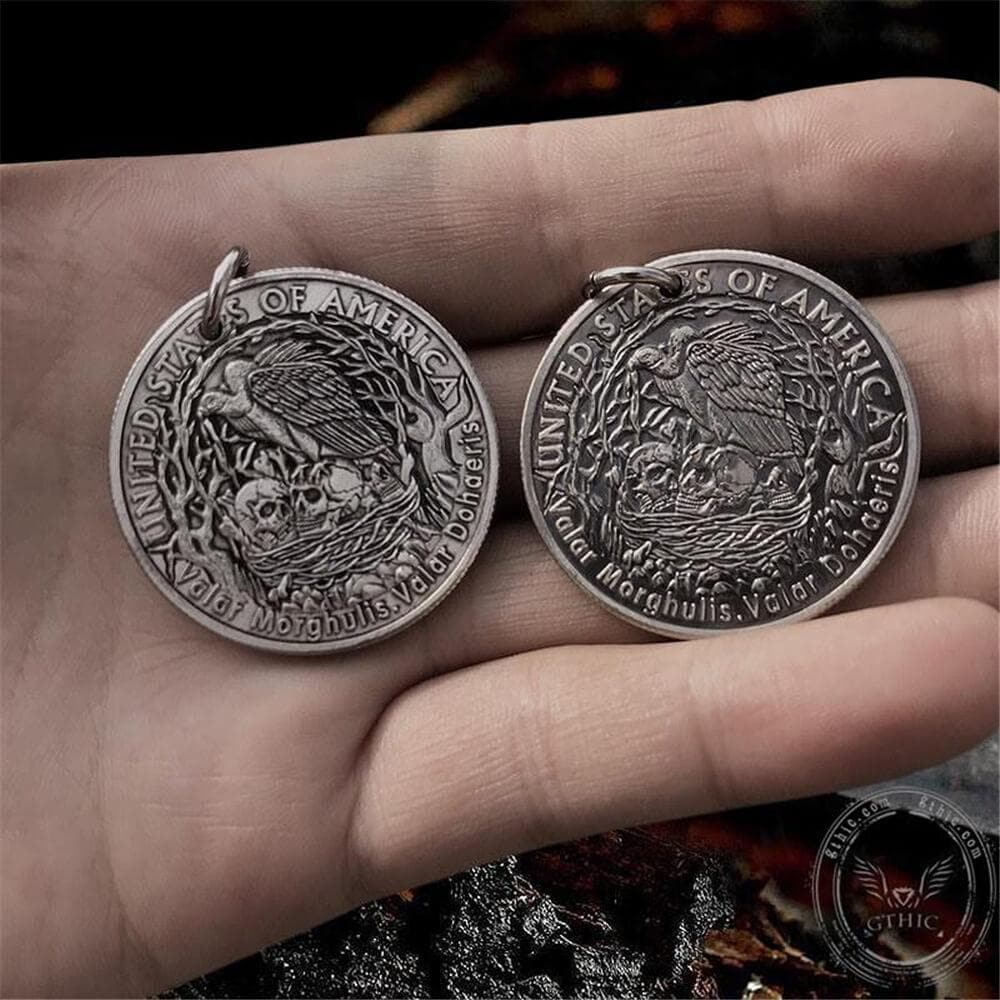 Many-Faced God Hobo Nickel Pendant