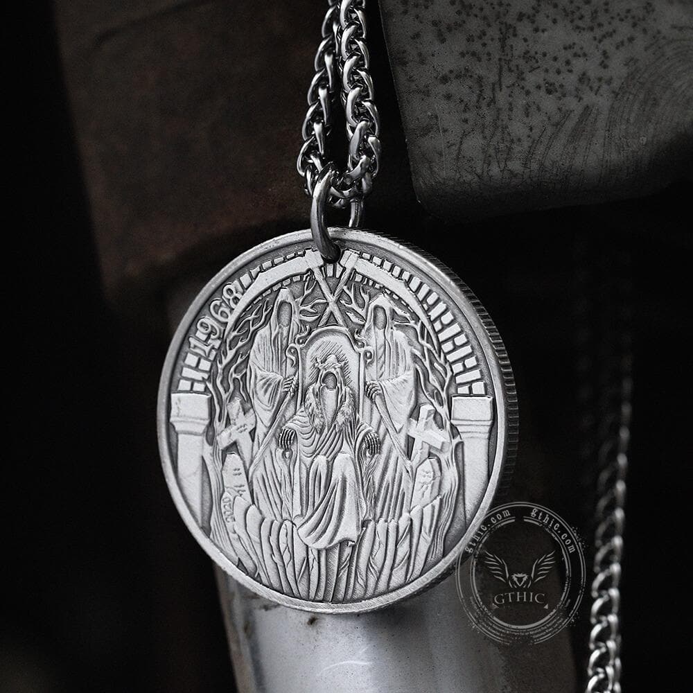 Many-Faced God Hobo Nickel Pendant