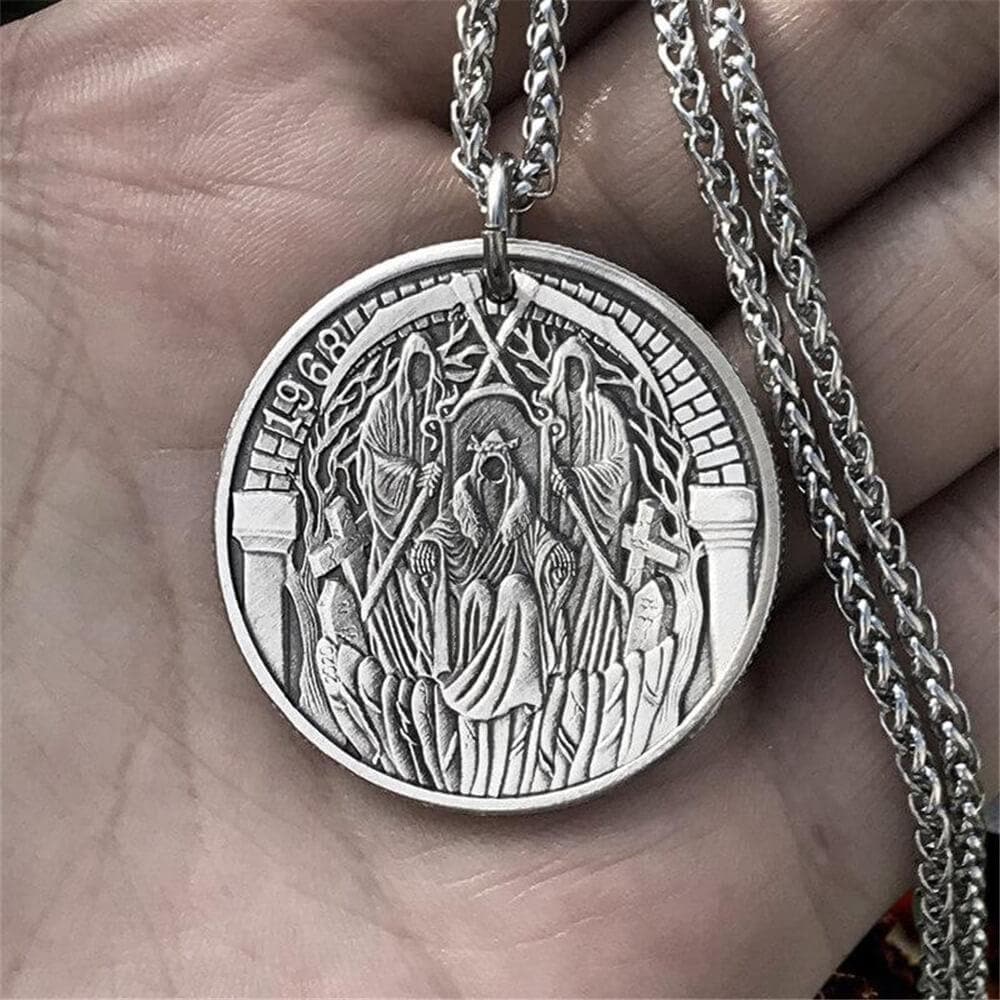 Many-Faced God Hobo Nickel Pendant