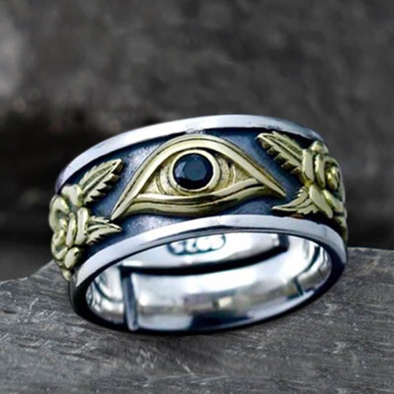 Eye of Providence Sterling Silver Masonic Ring