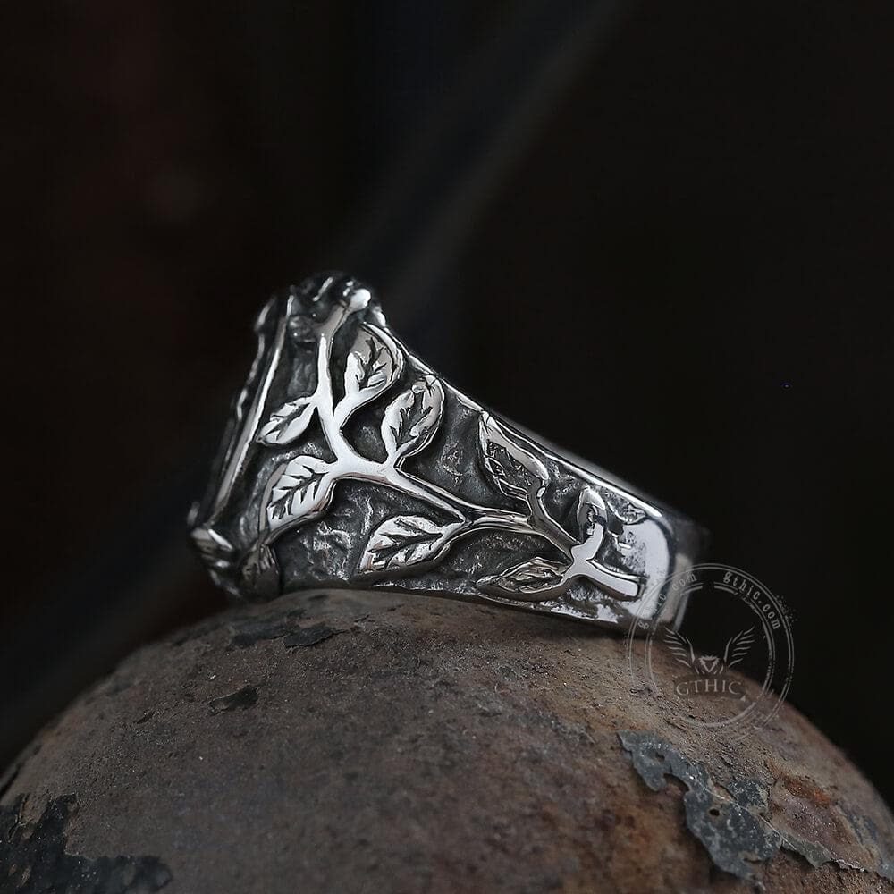 Masonic Symbol Stainless Steel Ring