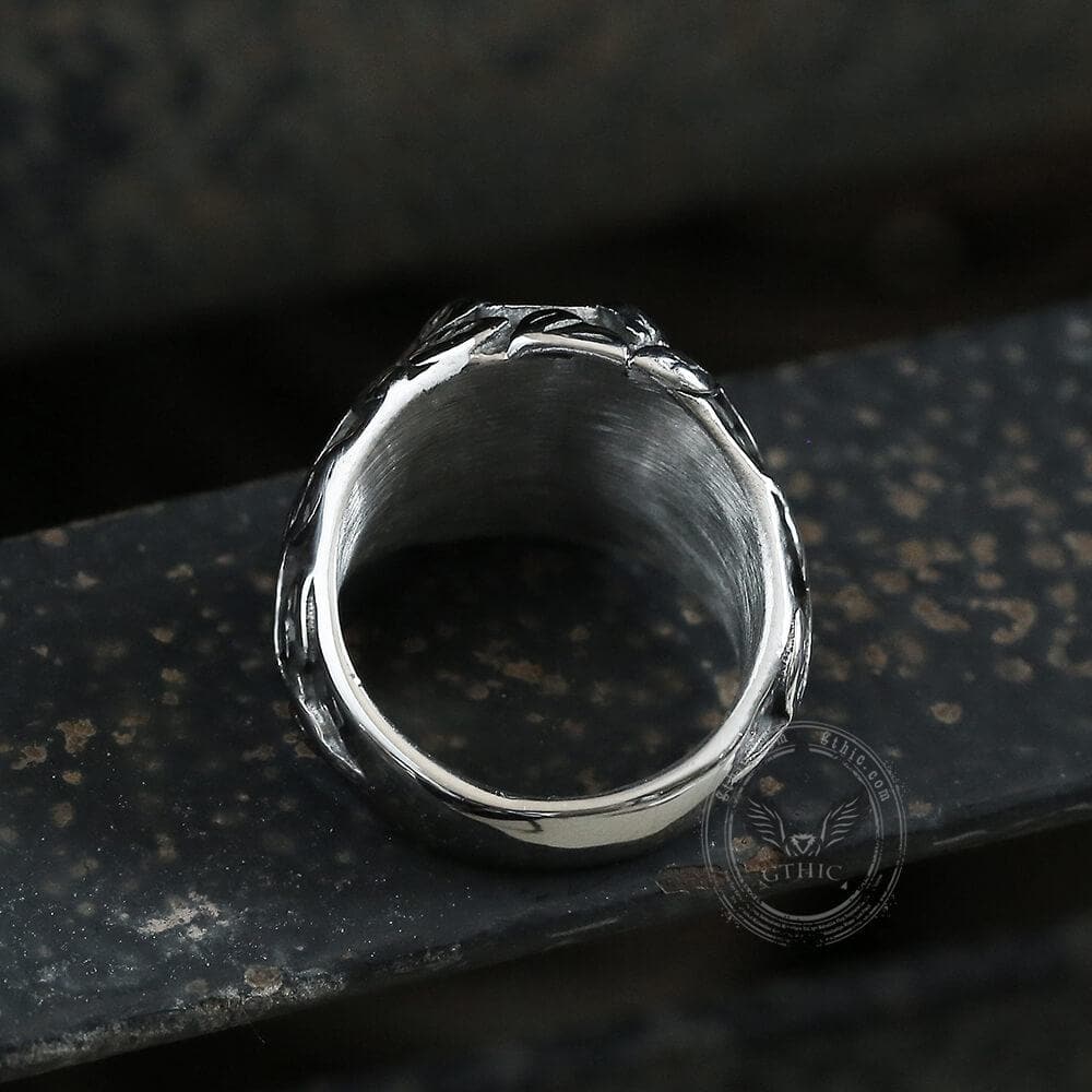 Masonic Symbol Stainless Steel Ring