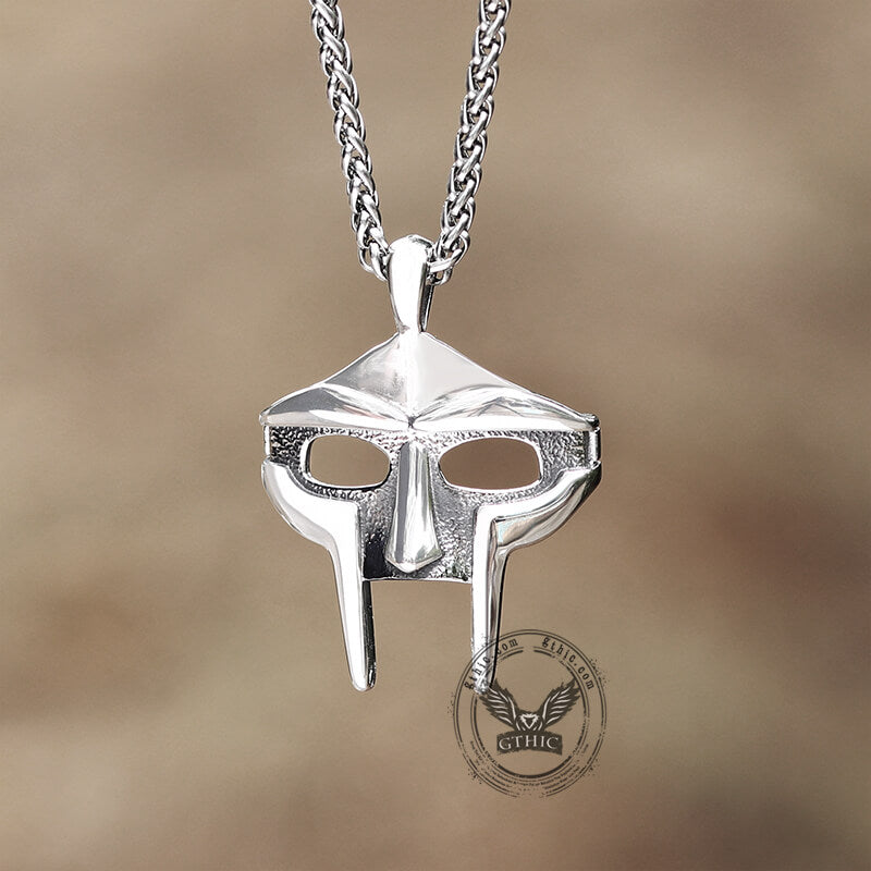 MF DOOM Mask Stainless Steel Pendant | Gthic.com