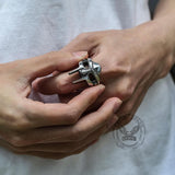MF DOOM Mask Stainless Steel Ring 02 | Gthic.com