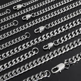 Miami Cuban Stainless Steel Choker Chain Necklace