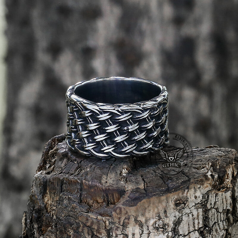 Minimalism Braided Stainless Steel Ring