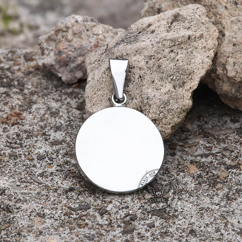 Minimalist Compass Stainless Steel Pendant | Gthic.com