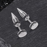 Minimalist Conical Stainless Steel Ear Studs | Gthic.com