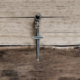 Minimalist Cross Sterling Silver Stud Earrings 04 | Gthic.com