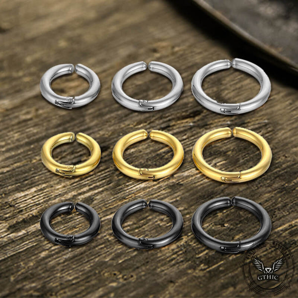 Minimalist Style Stainless Steel Solid Color Ear Cuffs | Gthic.com