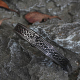 Mjöllnir Hammer Stainless Steel Viking Cuff Bracelet | Gthic.com