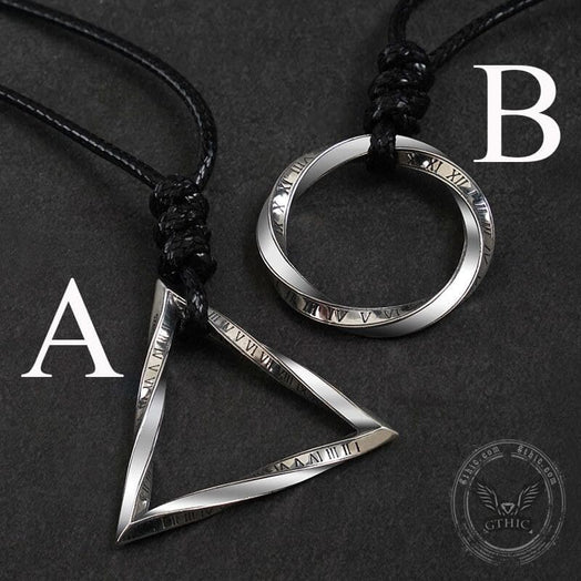 Mobius Strip Sterling Silver Pendant 04 | Gthic.com