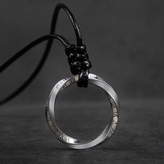 Mobius Strip Sterling Silver Pendant 02 | Gthic.com