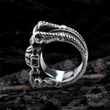 Monster Claw Stainless Steel Skull Ring 03 | Gthic.com