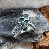Morior Invictus Sterling Silver Ring | Gthic.com