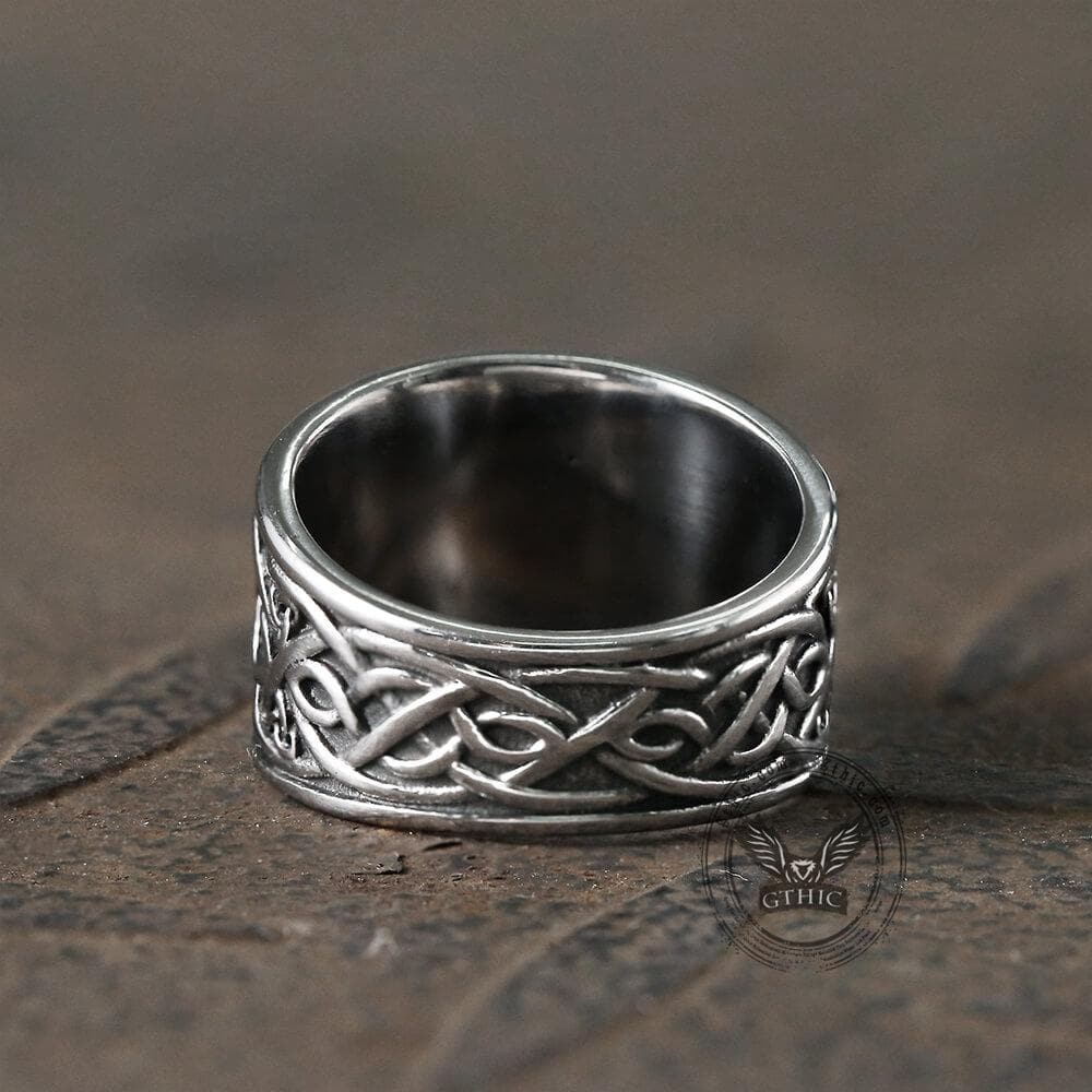 Nine-Tailed Fox Celtic Knot Stainless Steel Ring – GTHIC