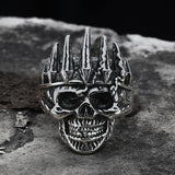 Nobility King Crown Stainless Steel Skull Ring | Gthic.com