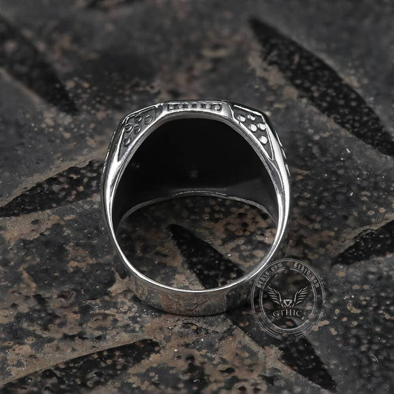Nordic Bear Paw Stainless Steel Viking Ring