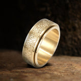 Nordic Celtic Triangle Knot Stainless Steel Rotating Ring | Gthic.com