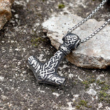 Norse Mjolnir Stainless Steel Viking Pendant | Gthic.com