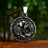 Norse Mythology Dragon Stainless Steel Pendant | Gthic.com