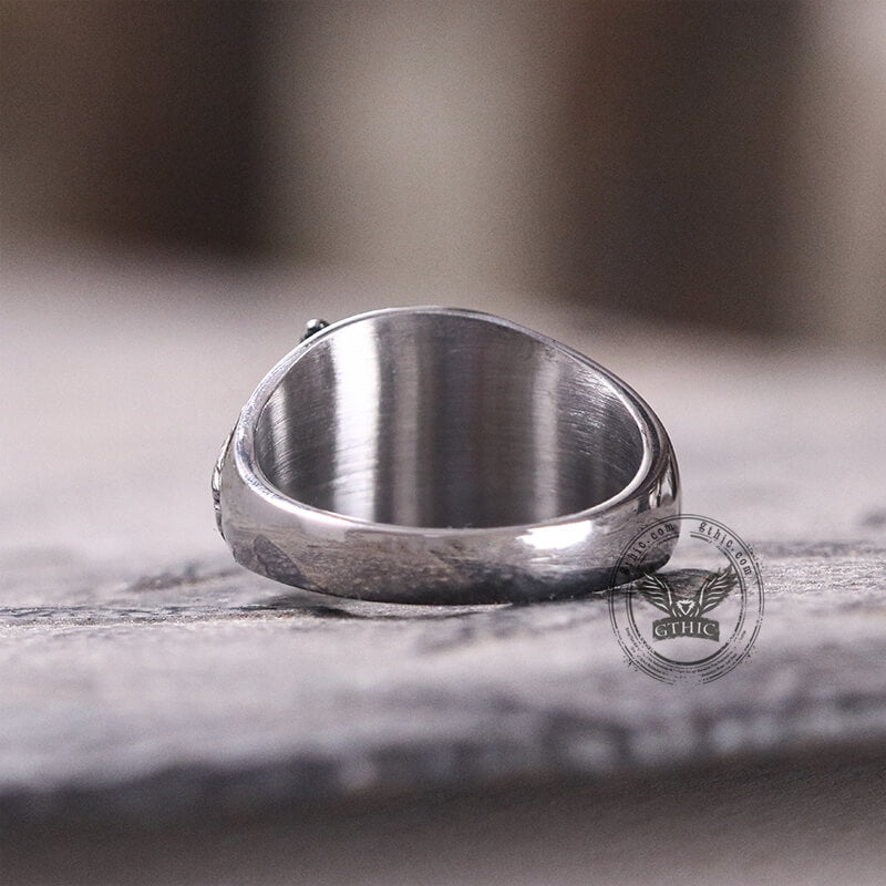 Norse Wolf Stainless Steel Animal Ring | Gthic.com