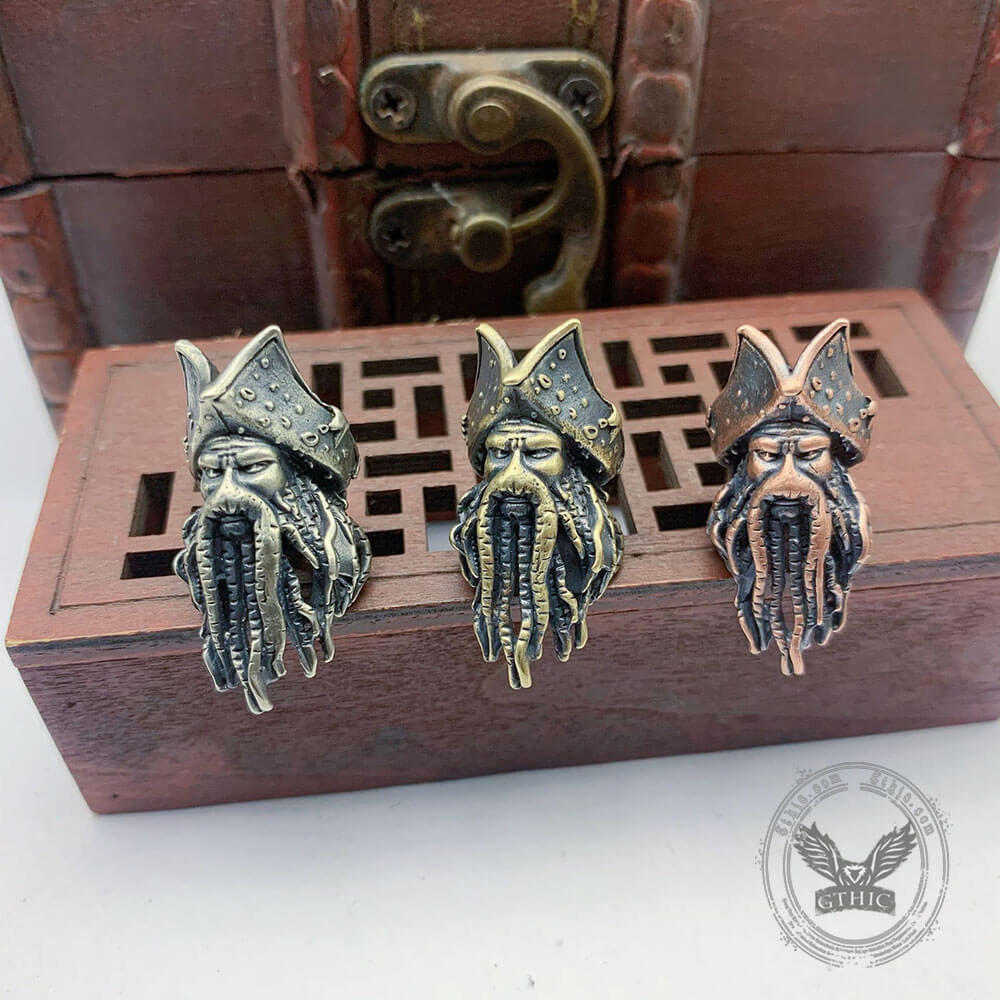 Octopus Pirate Copper Skull Braiding Beads 01 | Gthic.com