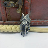 Octopus Pirate Copper Skull Braiding Beads 03 Silver | Gthic.com