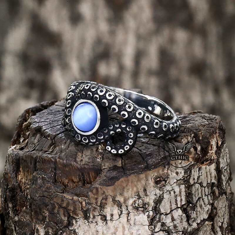 Octopus Tentacle Stainless Steel Ring | Gthic.com