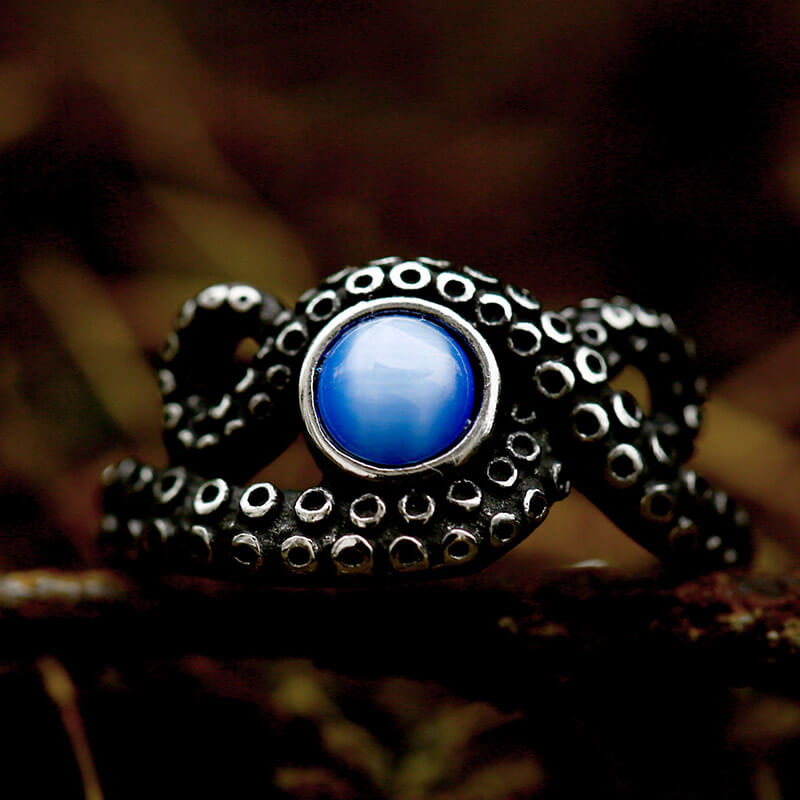 Octopus Tentacle Stainless Steel Ring | Gthic.com