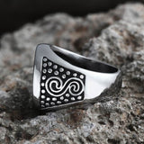 Om Aum Yoga Stainless Steel Ring | Gthic.com