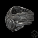 One-Eyed Pirate Sterling Silver Skull Ring