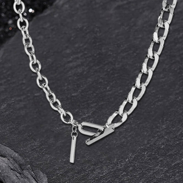 OT Buckle Stainless Steel Necklace | Gthic.com