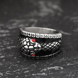 Ouroboros Stainless Steel Mythology Ring 04 | Gthic.com