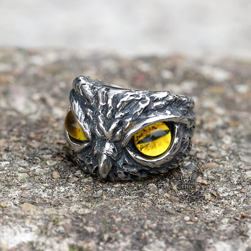 Owl Stainless Steel Animal Ring