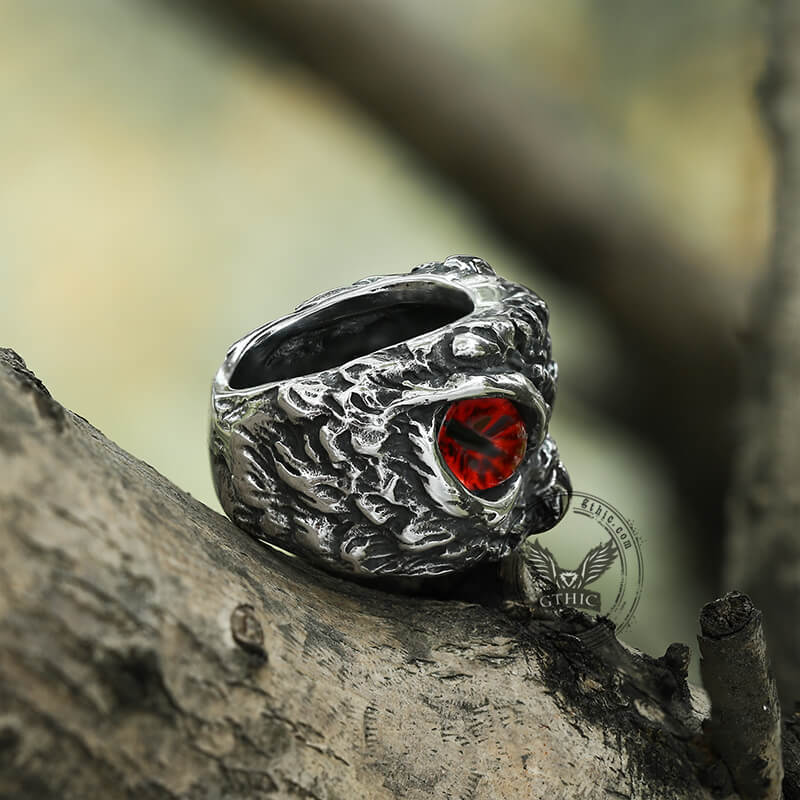 Owl Stainless Steel Animal Ring